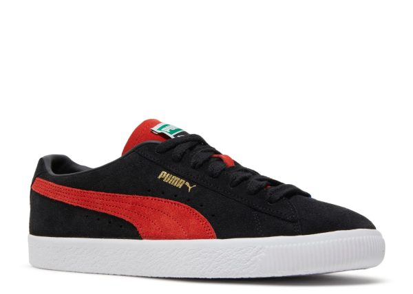 Suede VTG Teams 'Black Burnt Red'