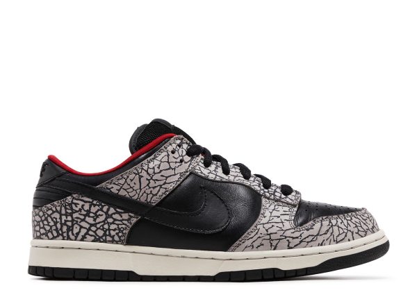 Supreme x Dunk Low Pro SB 'Black Cement'