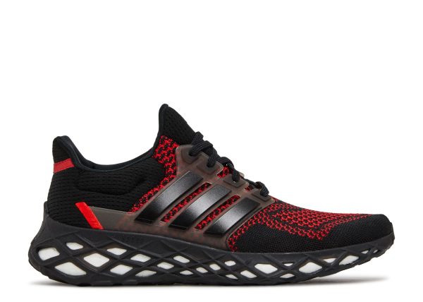 UltraBoost Web DNA 'Black Vivid Red'