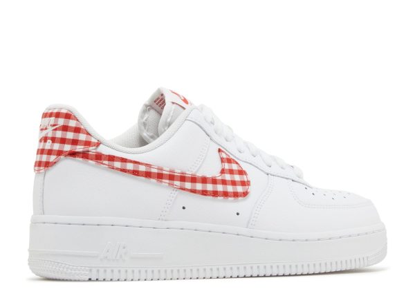 Wmns Air Force 1 '07 Essential 'Mystic Red Gingham'