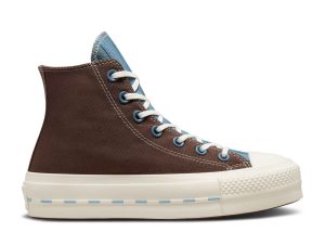Wmns Chuck Taylor All Star Lift Platform Crafted Canvas High 'Brazil Nut Indigo Oxide'