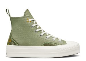 Wmns Chuck Taylor All Star Lift Platform High 'Autumn Embroidery - Light Field Surplus'