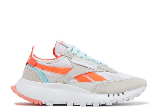 Wmns Classic Leather Legacy 'White Orange Flare'