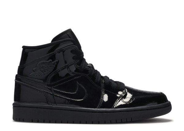 Wmns Jordan 1 Mid Patent SE 'Triple Black'