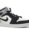 Wmns Jordan 1 Mid SE 'Light Steel Grey Canvas'
