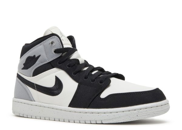 Wmns Jordan 1 Mid SE 'Light Steel Grey Canvas'