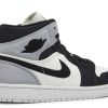 Wmns Jordan 1 Mid SE 'Light Steel Grey Canvas'