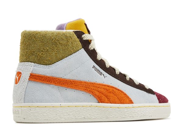 lemlem x Wmns Suede Mid 'Icy Blue Cayenne Pepper'